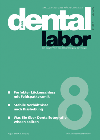 das dental labor, Ausgabe 2022/08